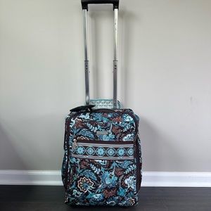 Vera Bradley Rolling Suitcase - Retired Pattern Java Blue